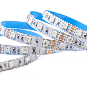5V 60Leds/m柔性SMD 5050 RGB 5m不防水IP20 300Leds彩色智能条形灯遥控器60Leds/m开关模式 - Product Image 1