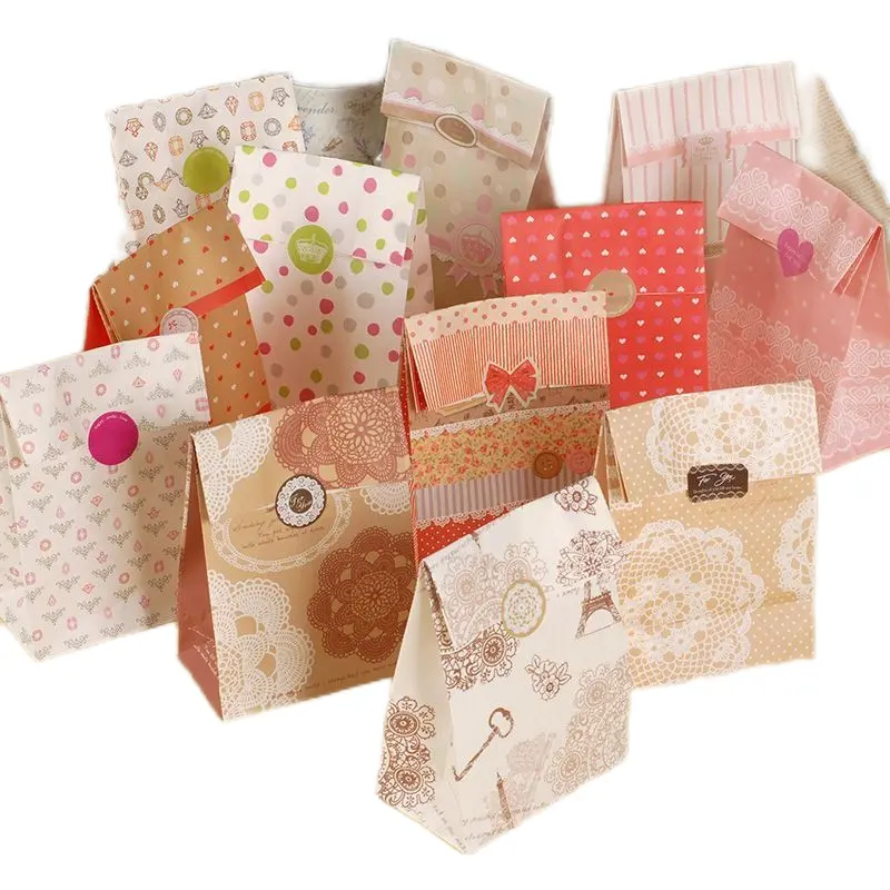 Envelopes grandes para sacolas de papel Kraft, etiquetas industriais a laser para padaria e CD, novo produto dourado, sacola para pão, envio por natureza