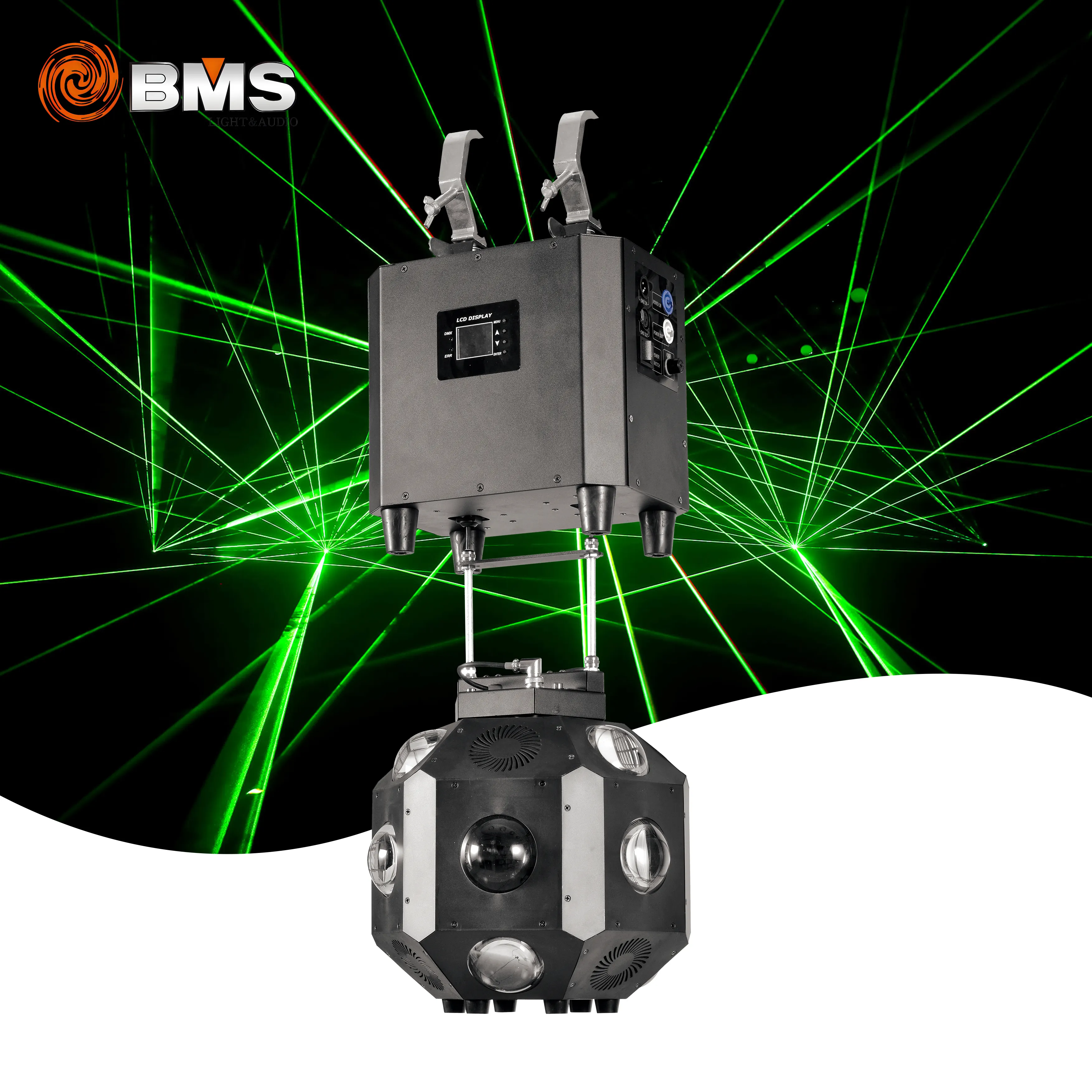 BMS 무대 조명 효과 조명 이동 빔 LED 40W RGBW 4in1 실내 이벤트를위한 무단 회전 리프팅 빔 볼