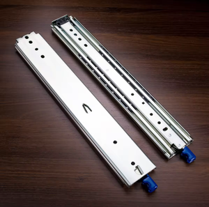 Rodamiento de bolas de extensión completa de 76mm, toboganes de cajón resistentes, riel telescópico con bloqueo de bloqueo, herrajes para muebles, Tobogán de guía lineal - Product Image 3