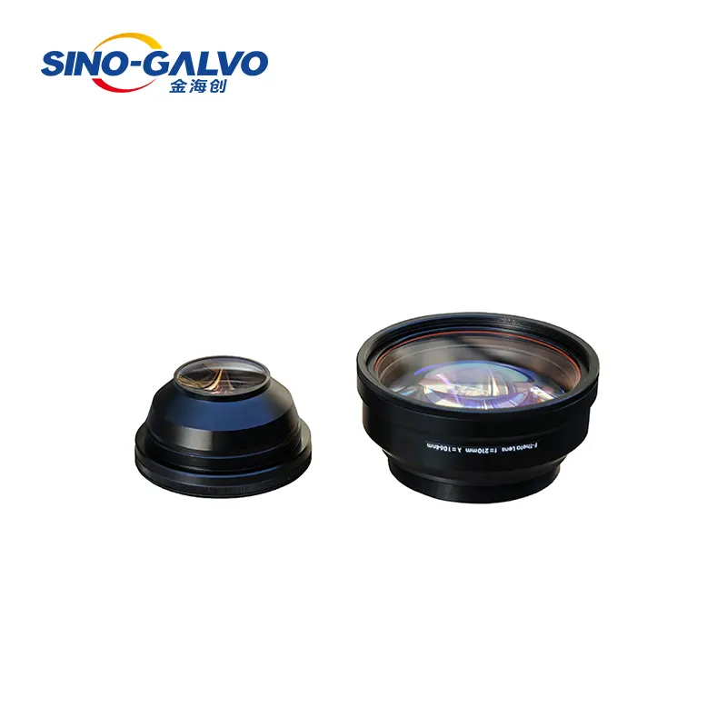 고품질 Sino Galvo 섬유 레이저 렌즈 300x300 1064nm 10600nm F-theta 검사 렌즈 분야 렌즈