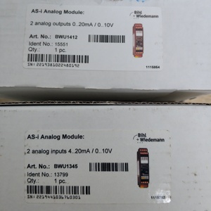 Bihl Wiedemann BWU1345 ASi modulo di ingresso analogico IP20 2AI con Modbus Ethercat IO-Link ingresso/uscita digitale BWU1897