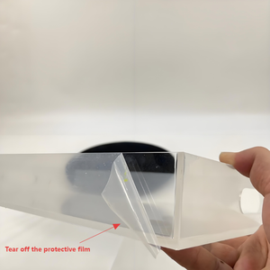 ถาดอะคริลิคใสตกแต่งมีที่จับป้องกันการไหลล้นสำหรับเคาน์เตอร์ห้องนั่งเล่นโต๊ะกาแฟซิลิโคน - Product Image 2