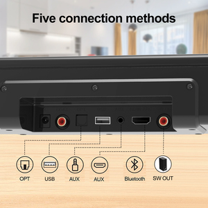 Nueva llegada portátil 100W inalámbrico para altavoz Bluetooth con Bass Home Theater Soundbar Subwoofer con fuente de alimentación de CC remota - Product Image 2