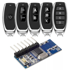 Pulsanti 1/2/3/4 personalizzati di fabbrica 315Mhz/433Mhz codice di apprendimento del telecomando codice fisso 433 mhz modulo trasmettitore e ricevitore RF - Product Image 1