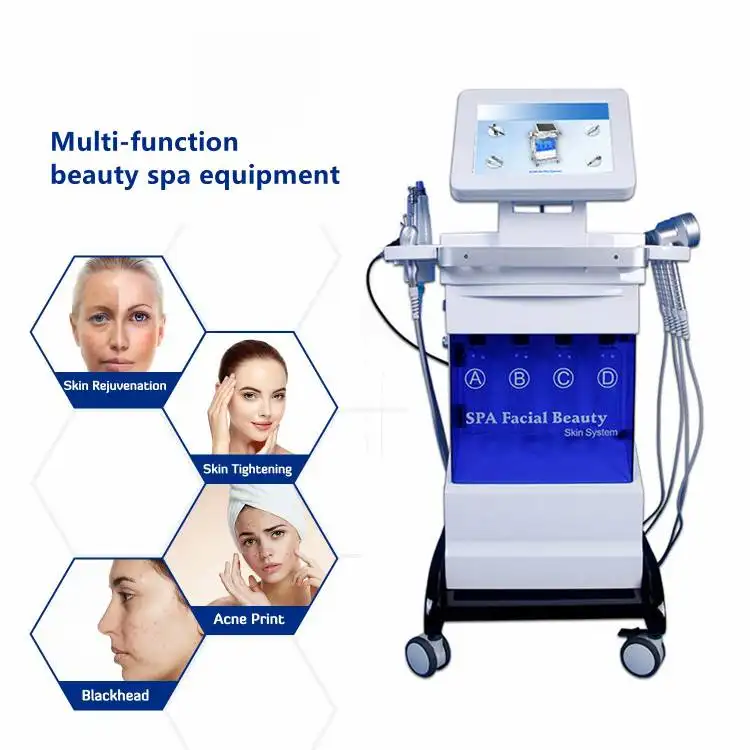 Eau Oxygène Aqua Jet Peel Diamond Micro Dermabrasion Tips Rajeunissement de la peau Hydrodermabrasion Rides Remover Equipment