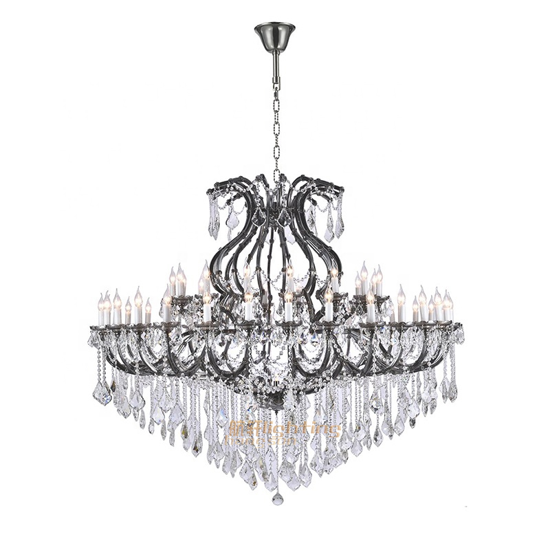 High quality custom living room Classic clip lamp large lights lighting crystal chandelier luxury modern