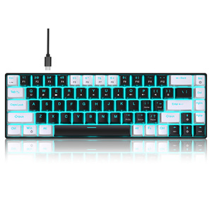 Diseño ergonómico Teclado mecánico 68 teclas teclado para juegos de eje azul - Product Image 2