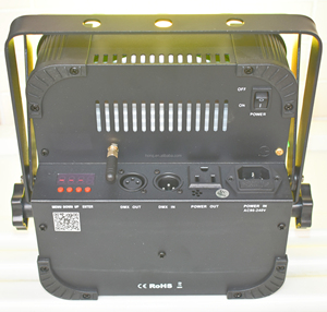 Pro DJ düğün sahne olay 9x18W rgbrgbwauv wifi IR uzaktan kumanda kablosuz pilli led uplight - Product Image 6