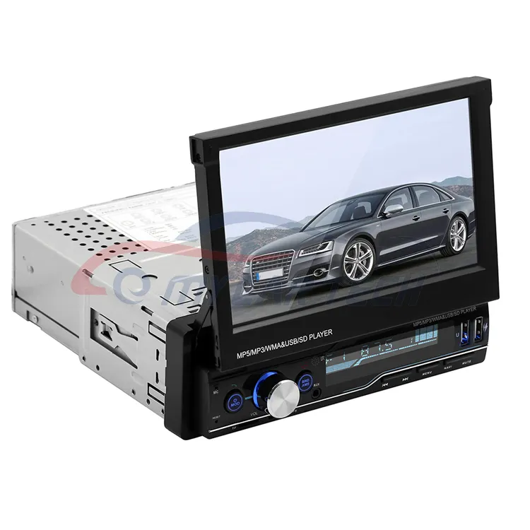 Reproductor de Dvd para coche, autorradio Universal con pantalla táctil Hd de 7 pulgadas, 1 Din, Mirror Link, Gps, Bt, Fm, Mp5