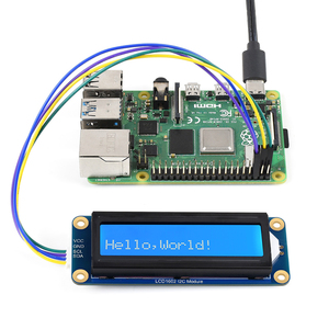 Sıcak satış LCD1602 I2C modülü 16x2 karakter LCD ahududu Pi için/Pico/STM 3.3V/5V mavi arka plan ile uyumlu beyaz renk
