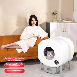 Fabrika akıllı kedi tuvalet 76L büyük uzay APP uzaktan kumanda tek bir tıklama poop kaldırma otomatik kendini temizleme kediler için kum kabı - Product Image 3