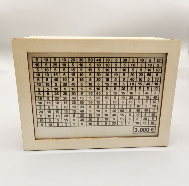 3000 euros blanc/20*14.5*7.5cm/avec stylo effaçable