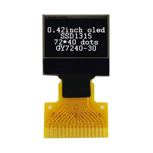 Micro OLED Display 0,42 ''Weiß 16pins Löttyp Spi Mini 0,42 Zoll 72x40 Dot Matrix I2C OLED für Arduino