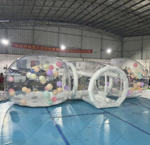 Bơm Hơi Khổng Lồ Đôi Bong Bóng Bong Bóng Nhà Bong Bóng Trẻ Em Bóng Bay Lớn Rõ Ràng Đôi Mái Vòm Bơm Hơi Lều Cho Đảng - Product Image 1