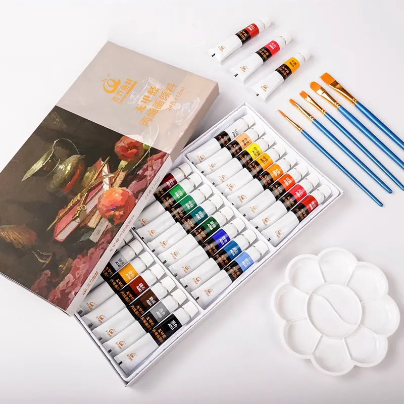 DIY-Acryl-Farbset für Textil Anfänger Kunstmalerei auf Glas Leinwand und Papier Handzeichnen Schuhfarbe