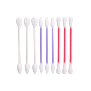 環境にやさしい生分解性<span class=keywords><strong>Q</strong></span> Tips 385ピースオリジナルコットン綿棒3色ペーパースティックコットンバド