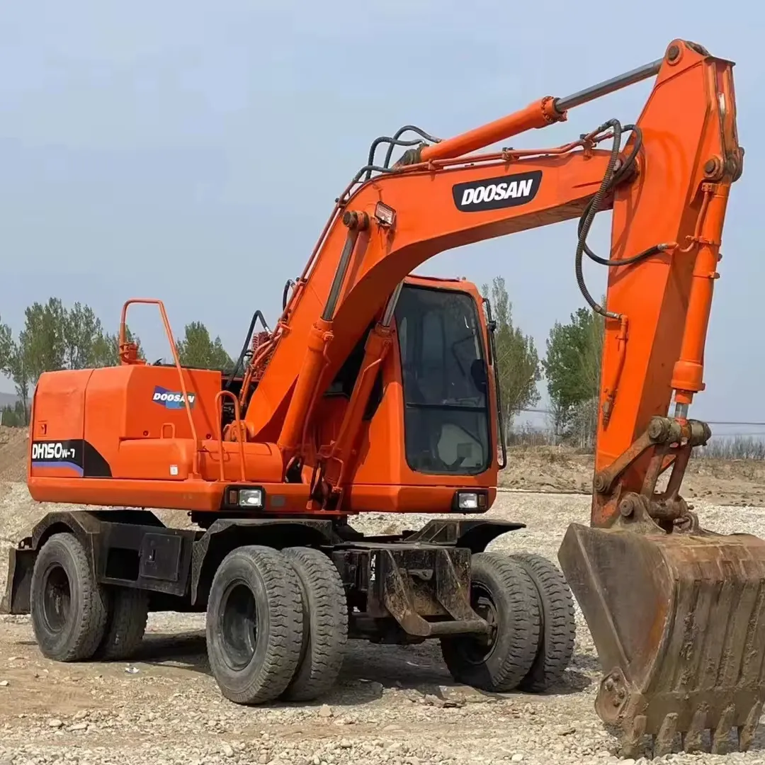 Korea Import Doosan DH 150 Excavators Available Doosan 150 Wheel Excavator at Low Prices in Stock