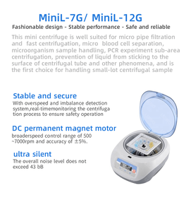 <span class=keywords><strong>Lab</strong></span> Detecteren Apparatuur MiniL-12G Hoge Capaciteit Mini <span class=keywords><strong>Centrifuge</strong></span> Max Snelheid 12000Rpm Pcr <span class=keywords><strong>Centrifuge</strong></span> - Product Image 4