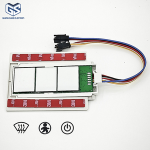Venta al por mayor de fábrica 60W DC12V luz LED espejo de baño interruptor de Sensor táctil con inducción de Radar y función de desempañamiento interruptor de atenuación