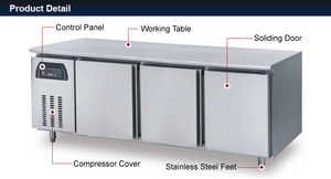 Raffreddamento diretto in acciaio inox cucina frigorifero con porta singola nuova condizione di funzionamento come un refrigeratore congelatore per la visualizzazione - Product Image 2