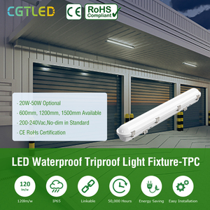 Hızlı teslimat CE Rohs 200-240V 1.2m 1.5 IP66 130lm/w 3 güç 3CCT LED tri-geçirmez ışık - Product Image 2