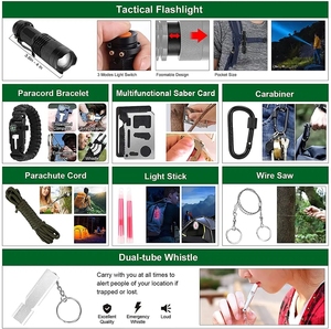 142pcs chuyên nghiệp Survival Gear và thiết bị khẩn cấp Survival <span class=keywords><strong>kit</strong></span> và <span class=keywords><strong>Kit</strong></span> Viện trợ đầu tiên cho cắm trại phiêu lưu ngoài trời - Product Image 2