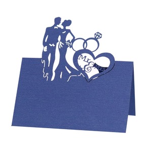 大迈婚宴餐桌卡方便折叠镂空花设计 - Product Image 4