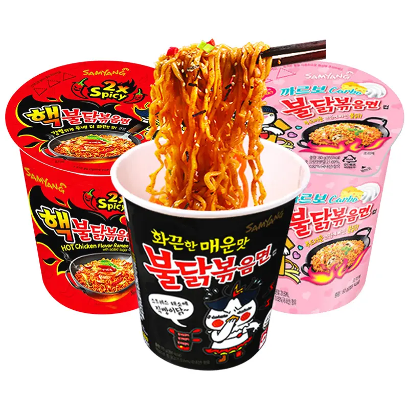 Großhandel Ramen Food Instant Nudeln Super Spicy Chicken Noodles Cup Nudeln 70g