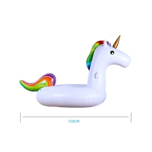 Unicorno-a forma di PVC gonfiabile piscina galleggiante portatile anello di nuoto galleggiante tappetino per bambini adulti divertimento materasso ad acqua per piscina - Product Image 2