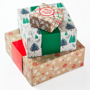 2 adet tasarım ile özelleştirilmiş kırmızı noel hediyesi kutu - Product Image 2
