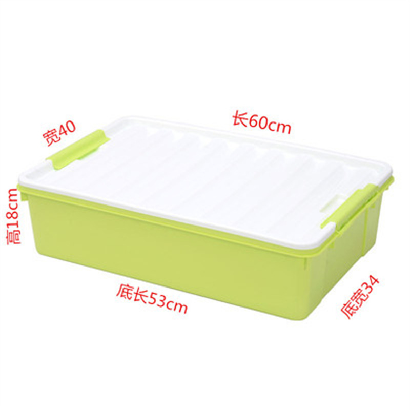 Verde oscuro con tapa verde y blanca, 60*40*18