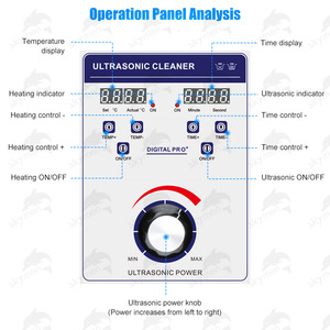 Skymen OEM ODM JP-120ST 600 Wát 38L Công Nghiệp Máy làm sạch siêu âm thép không gỉ 316 công nghiệp siêu âm lọc Cleaner - Product Image 6
