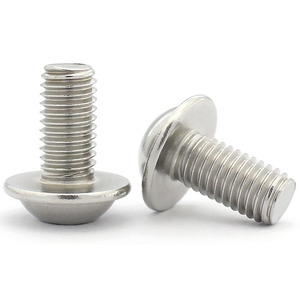 Sujetadores M2 M4 Cabezal de botón de brida galvanizada Sujetador de panel de estilo hexagonal con tornillo de máquina de arandela - Product Image 2