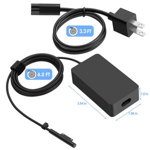 Yüksek kaliteli 65W yüzey Pro şarj için Microsoft Surface Pro 9 8 7 +,7 6 5 4 3 X Windows yüzey Laptop5,4,3,2,1 44W 36W dizüstü - Product Image 6