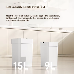 Nhựa Mỏng Thông Minh Touchless Thùng Rác Có Thể Waterpoof Thùng Rác Cho Phòng Tắm Phòng Khách Văn Phòng - Product Image 5