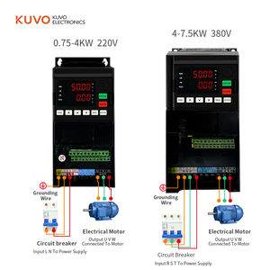 JHI70 Vfd Inversor monofásico/trifásico 2.2KW 220V Convertidor de velocidad del motor de salida Controlador de frecuencia variable - Product Image 6