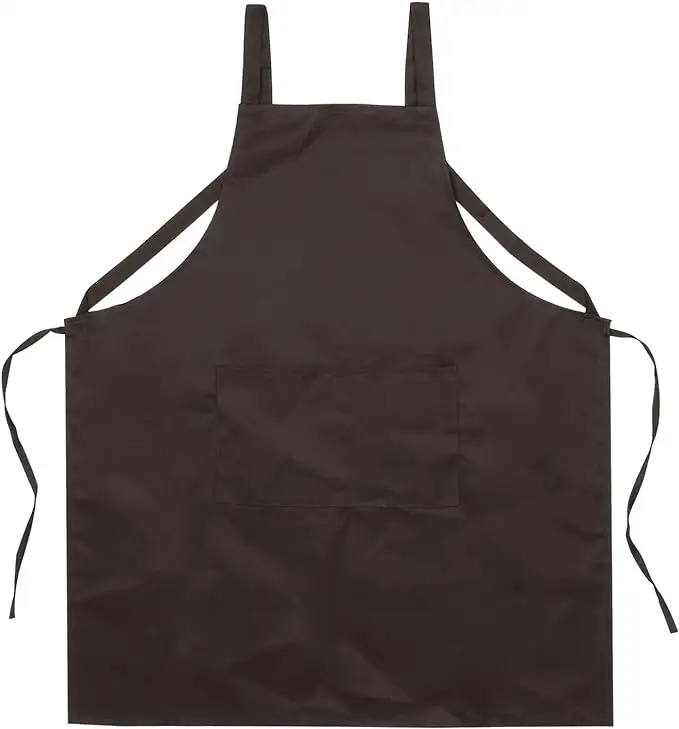 Delantal negro con logotipo personalizado, delantal de diseño de impresión completa con bolsillo, babero ajustable impermeable para cocina, delantal de barbacoa