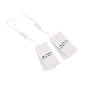 Manufacturer Direct Retail Hanging <strong>Tag</strong> logo Clothing <strong>Tags</strong> Cardboard Labels <strong>String</strong> <strong>Custom</strong> Engraved logo - Product Image 4
