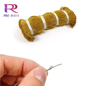 Gold Metallic Handmade <strong>Elastic</strong> Ties Loop Cord for Christmas <strong>String</strong> <strong>Elastic</strong> Rope - Product Image 6