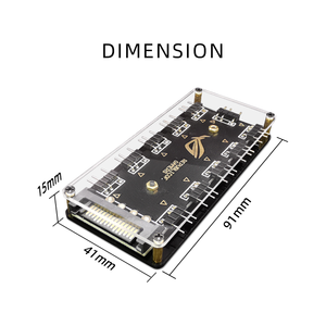 ホット販売ゲーミングコンピューター11ウェイコンピューターファンコントローラーシャーシファンハブARGBSYNC5V-3PINマルチインターフェイスArgbファンコントローラー - Product Image 5
