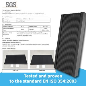 Mật độ cao chống cháy Acoustic bọt wallboard thiết kế thanh lịch cho rạp hát tại nhà Hiện Đại Văn Phòng phòng ngủ ngoài trời giảm tiếng ồn - Product Image 6