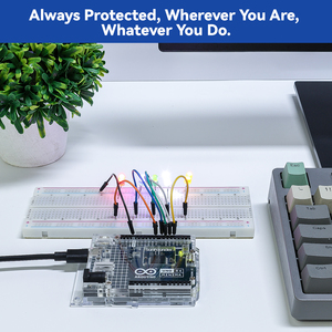 Arduino UNO Minima için uyumlu yeni muhafaza kutusu şeffaf akrilik kılıf (tahta olmadan)