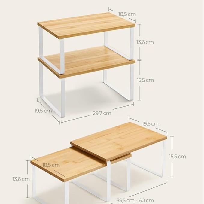 Large size in raw wood color