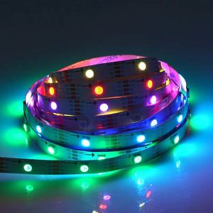 Verzögerte Funktion dekorative flexible Uhr 5m 30leds 60leds Band Licht Farbwechsel LED-Streifen sk9822