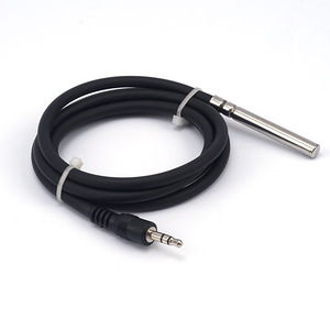2-IN-1 DS18B20 Digital <strong>Temperature</strong> Sensor Waterproof Stainless Steel <strong>Probe</strong> with 1M Cable for Smart Home and Embedded Systems - Product Image 1