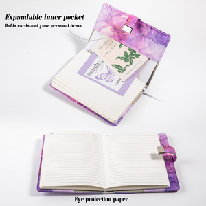 Contraseña única diario cuaderno privado A5 cuaderno diario de bloqueo personalizable forrado punteado A5 cuaderno con cerradura - Product Image 6