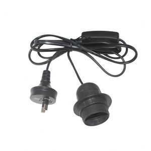 H03VVH2-F 2*0.75mm2 AU fiş ile e27 lamba soketi tuz lambası güç kablosu SAA lamba kablosu anahtarı ile - Product Image 1