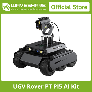 UGV Rover PT PI5 AI Kit Waveshare Open source 6 Wheels 4WD AI Robot interamente in metallo Computer Vision per Raspberry Pi 4B 5 - Product Image 2