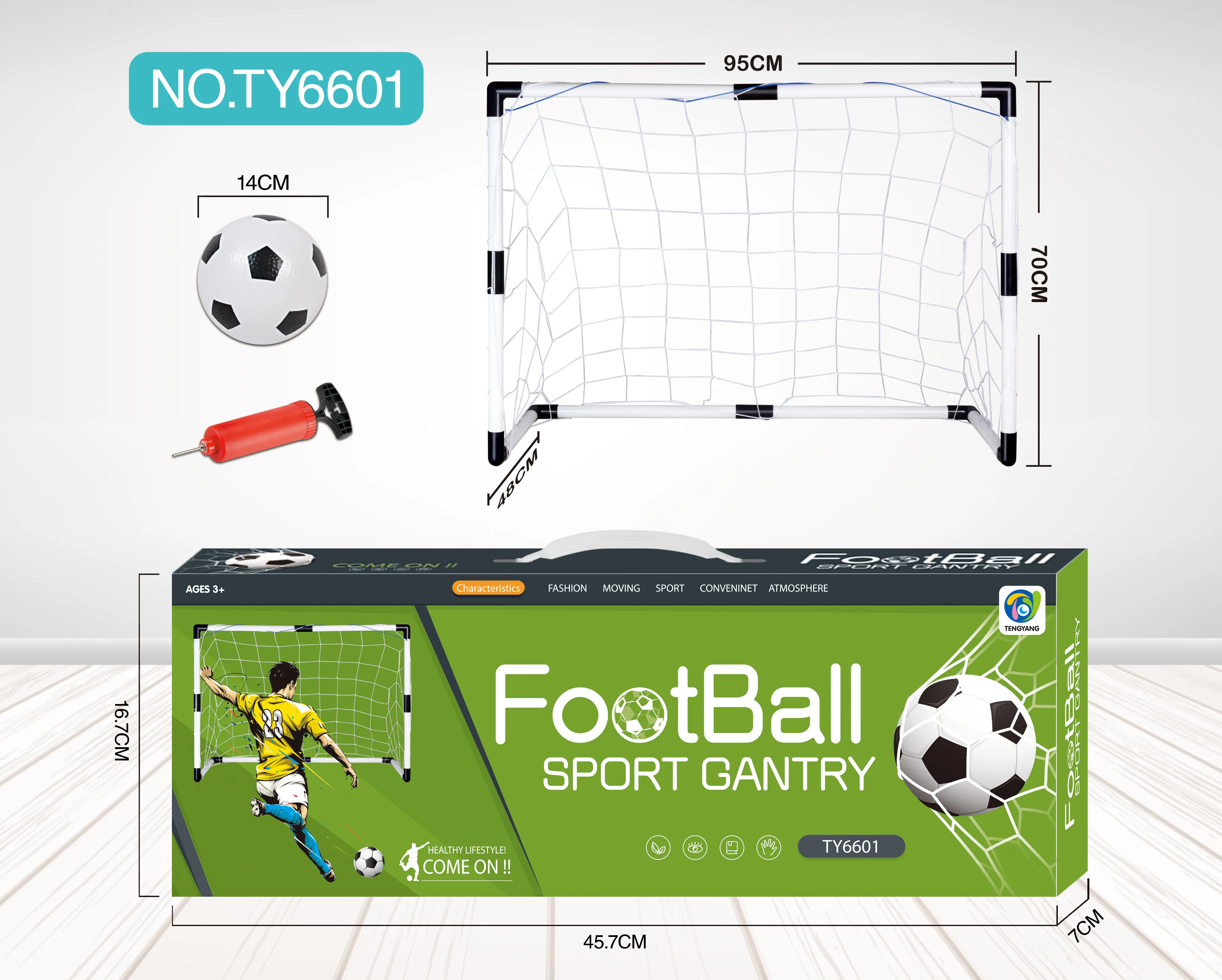 キッズ屋内屋外サッカーゴールターゲットネットトレーニングサッカーゴールセットおもちゃサッカー付き